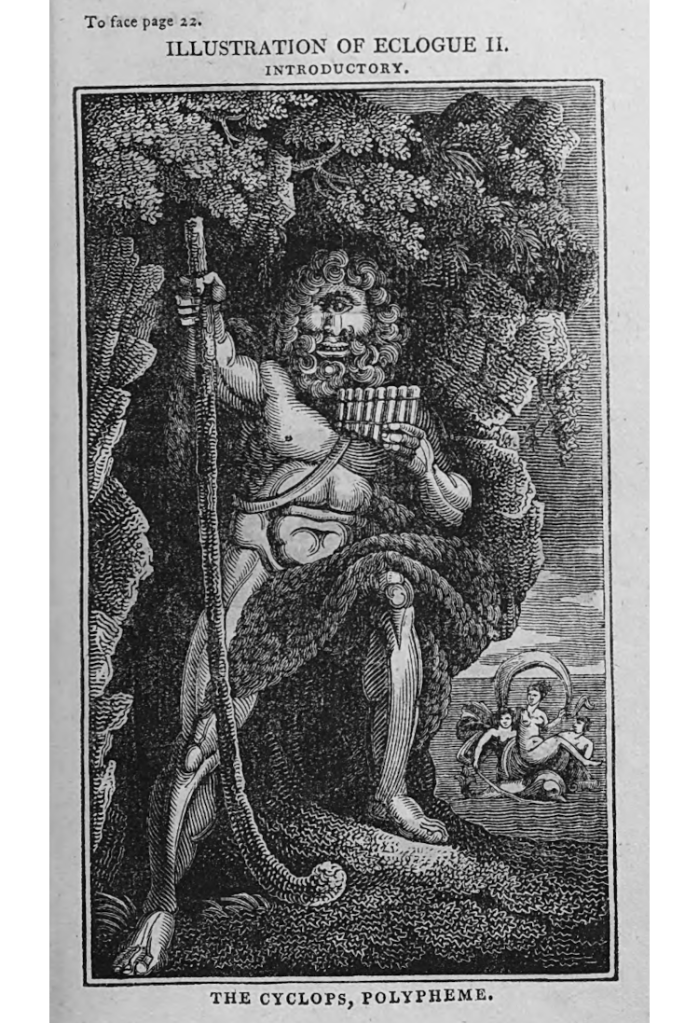 The original, printed engraving in Thornton's 1814 Illustrations of the School-Virgil.