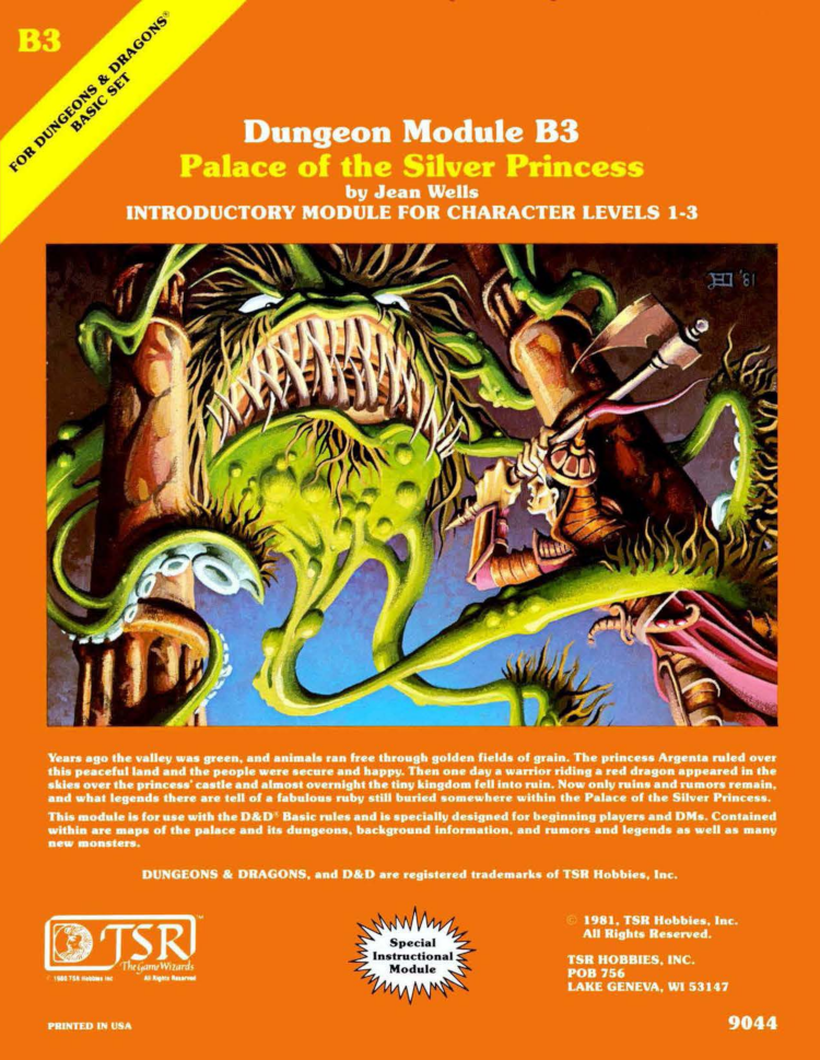 Original, orange cover of module B3